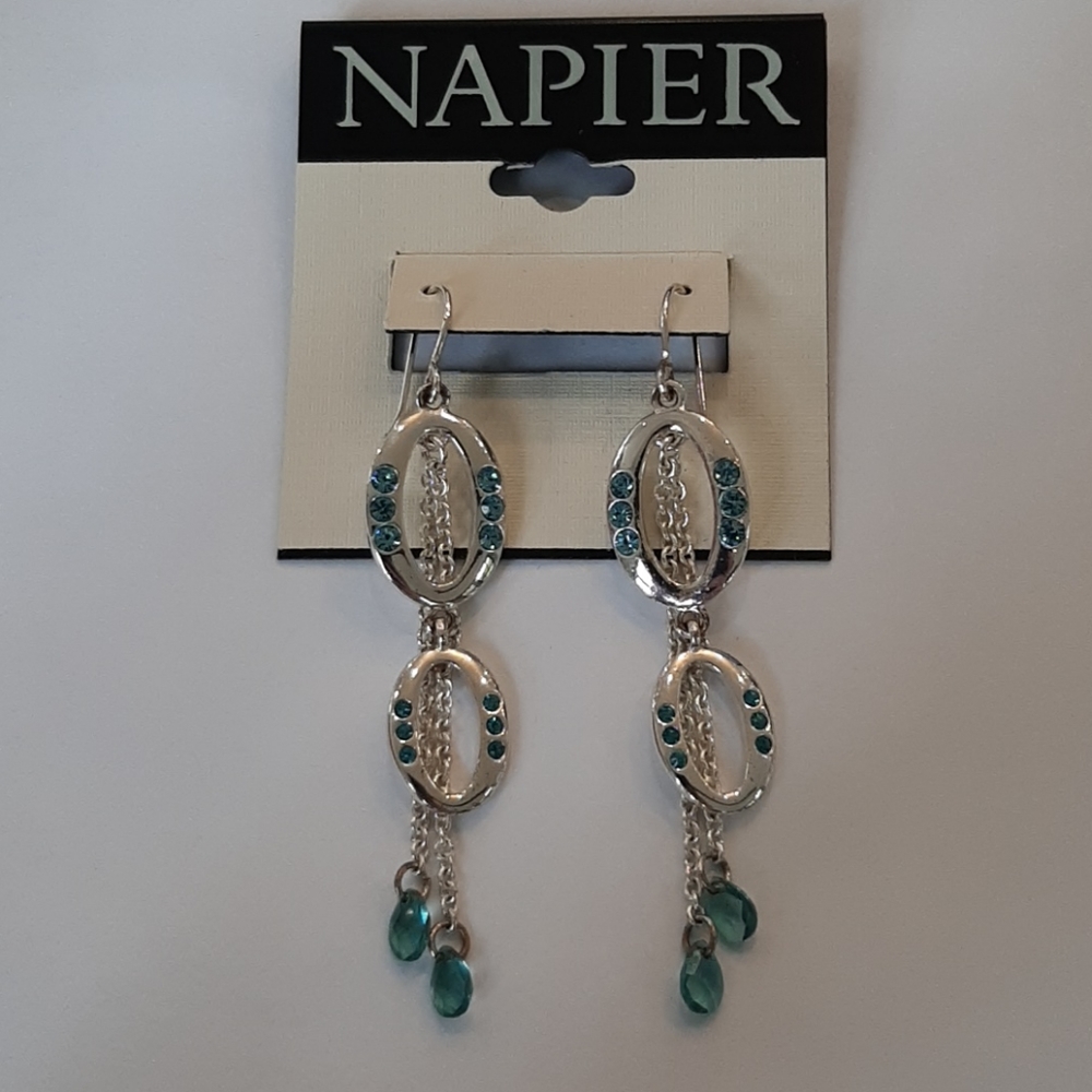 Silver Earrings by Napier